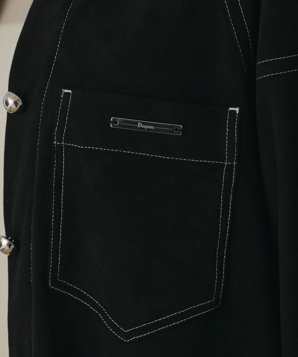 GRACE CONTINENTAL フェイクスウェードブラウス 