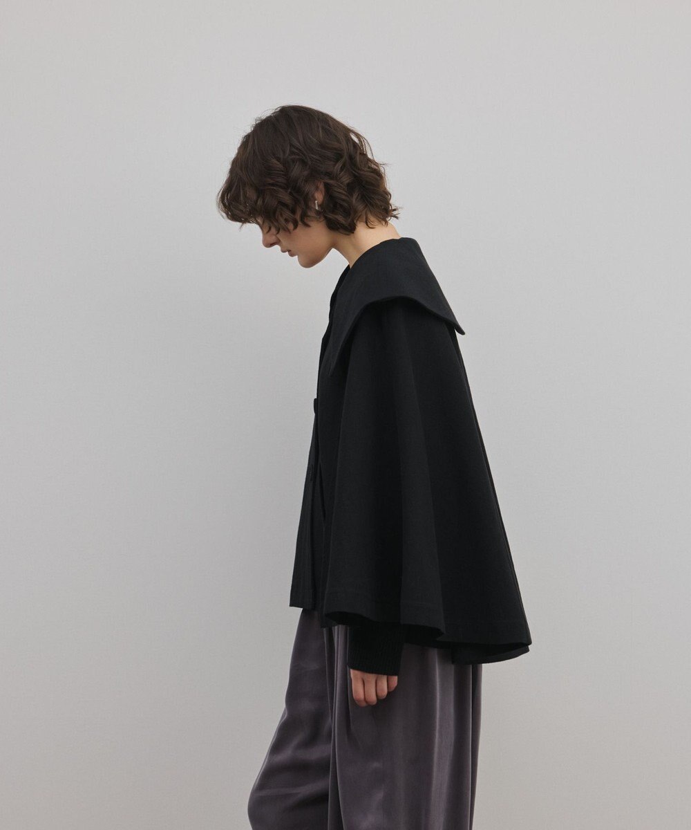 GRACE CONTINENTAL リネンオックスケープジャケット 