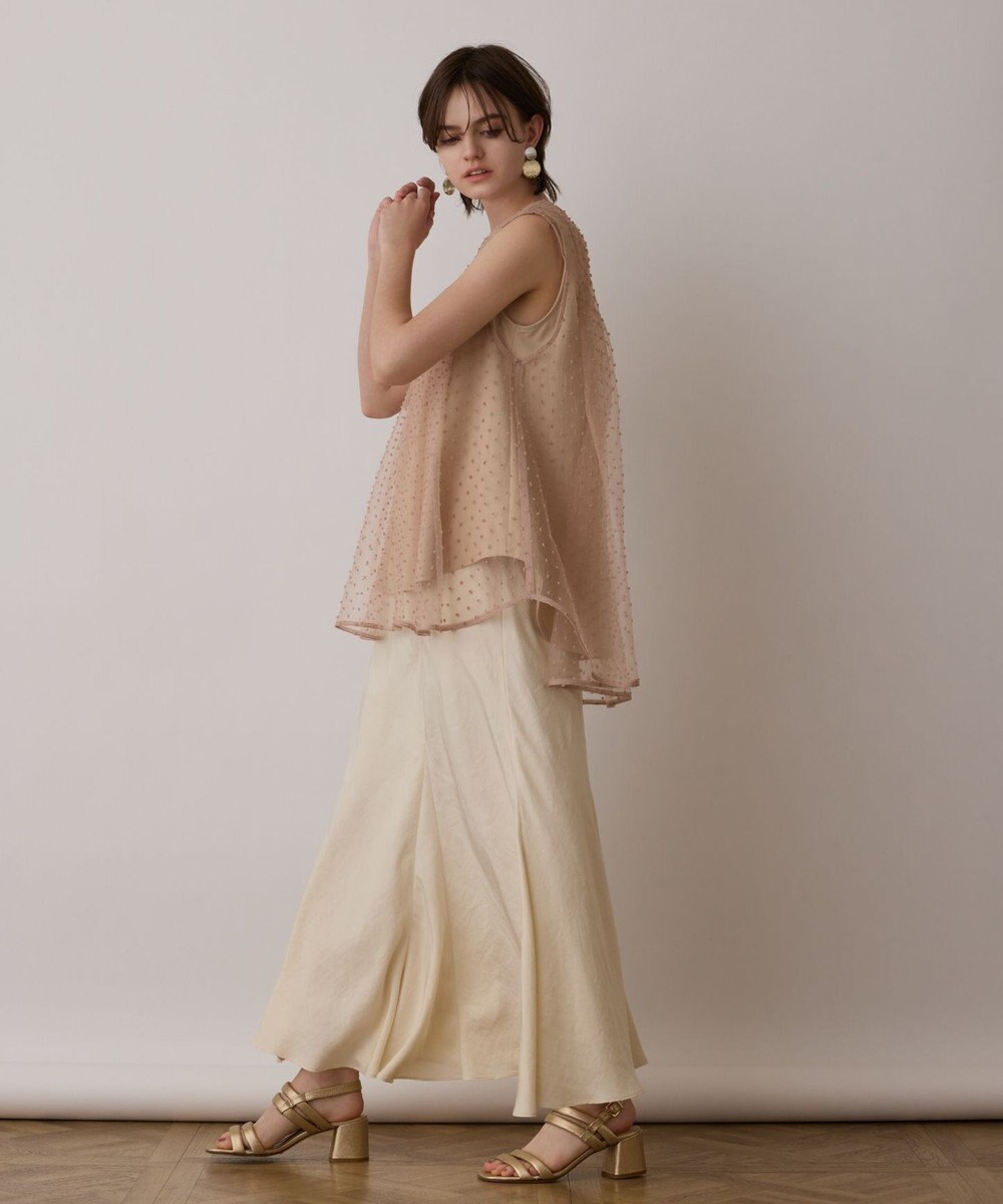 GRACE CONTINENTAL シアージャガードカットトップ 