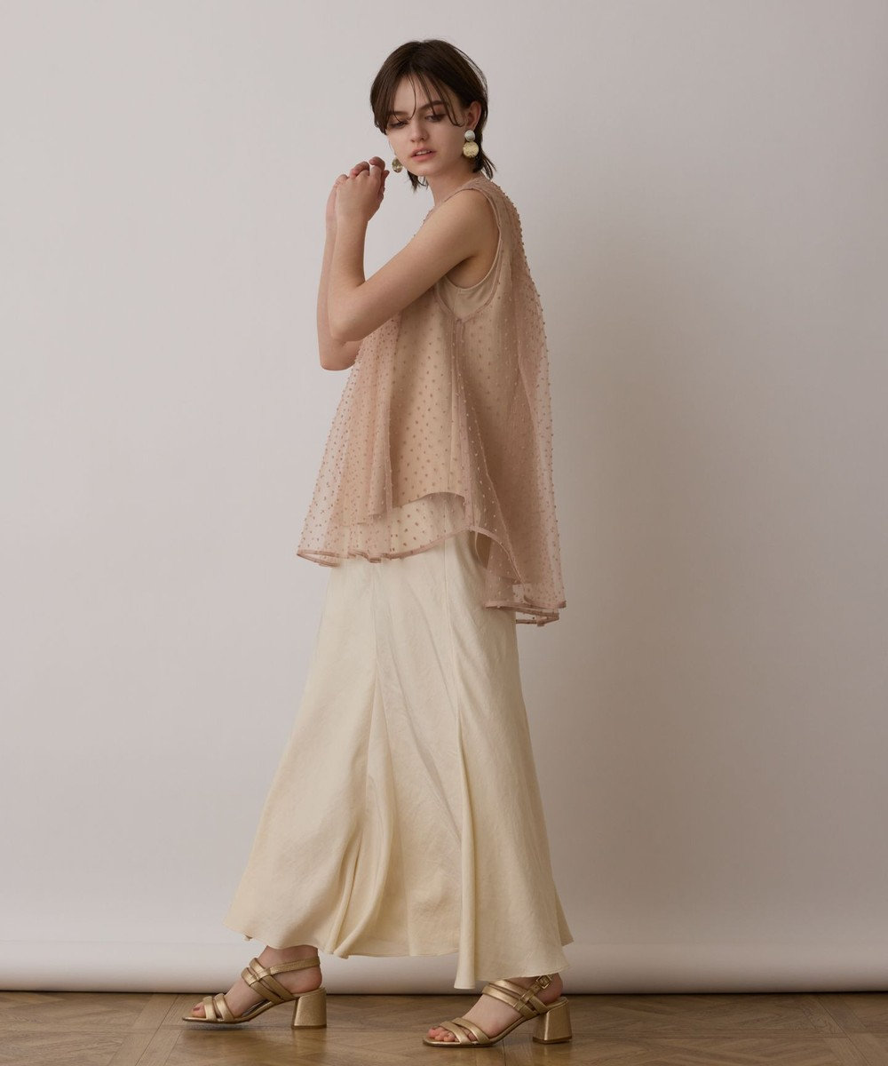 GRACE CONTINENTAL シアージャガードカットトップ