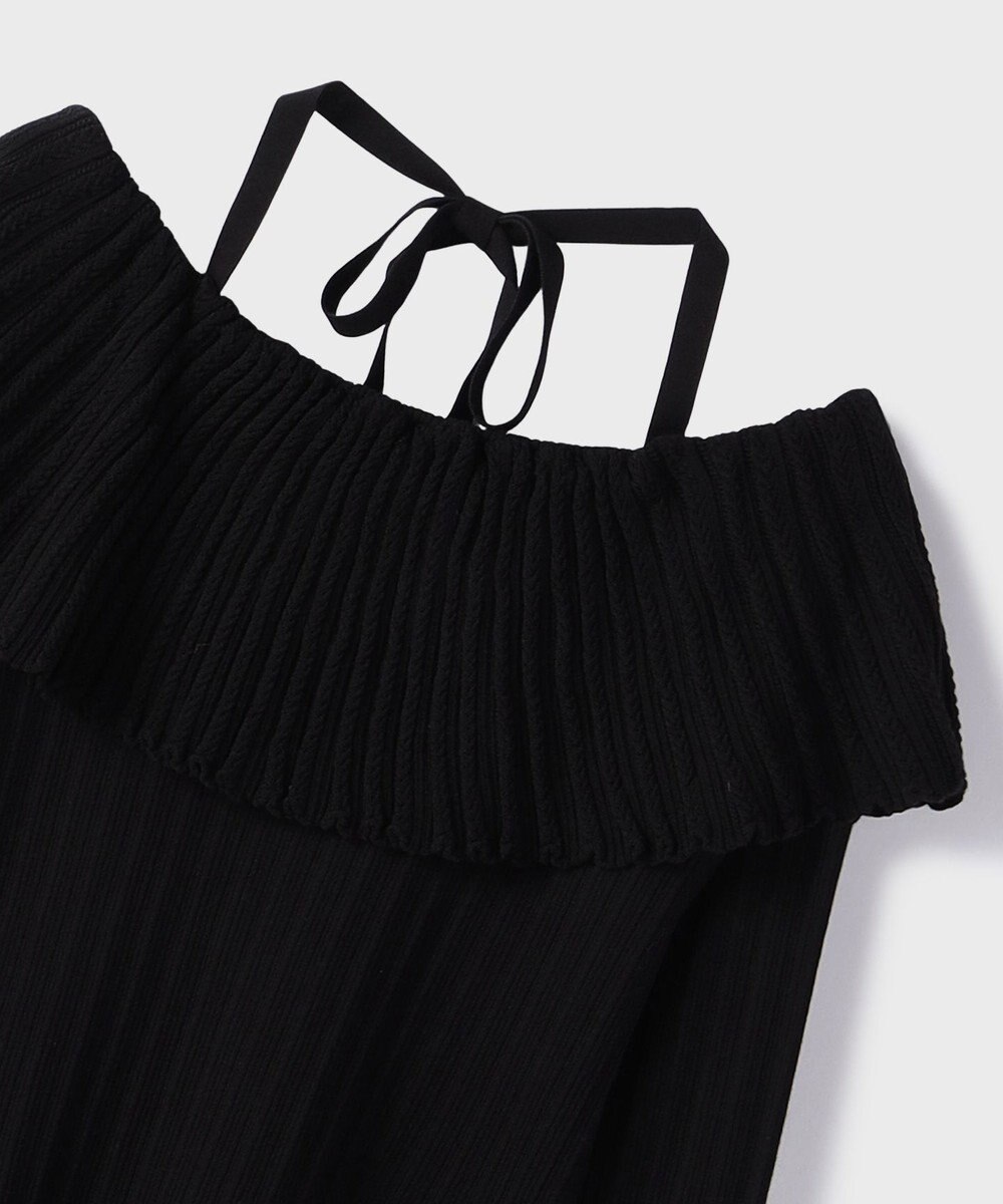 GRACE CONTINENTAL アイレットフレアニットトップ 