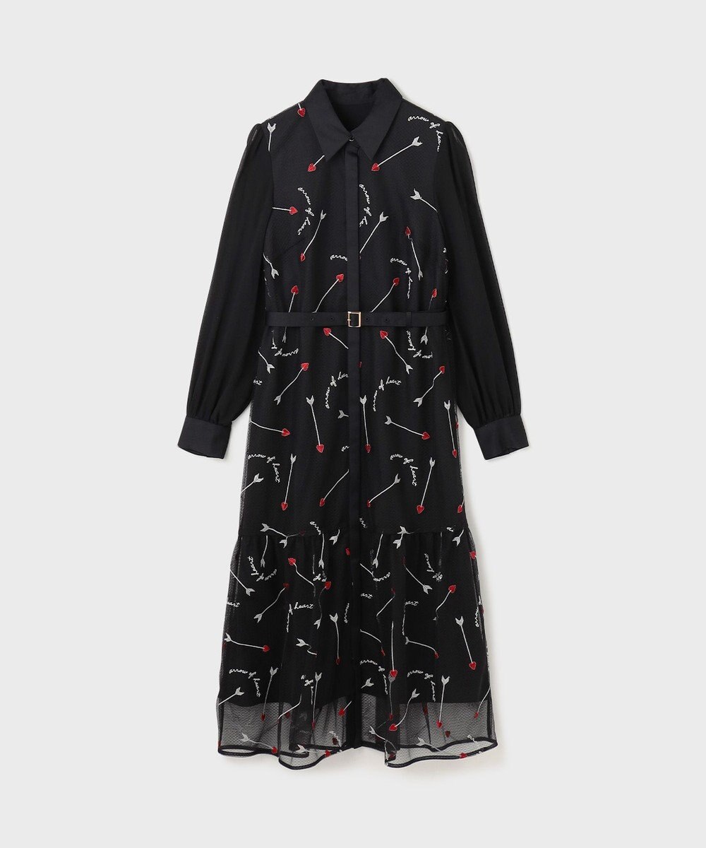 GRACE CONTINENTAL ハートアロー刺繍ワンピース