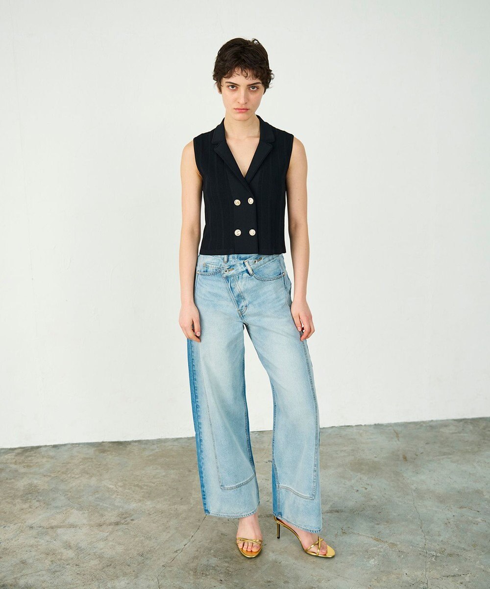 GRACE CONTINENTAL ダブルフロントニットジレ