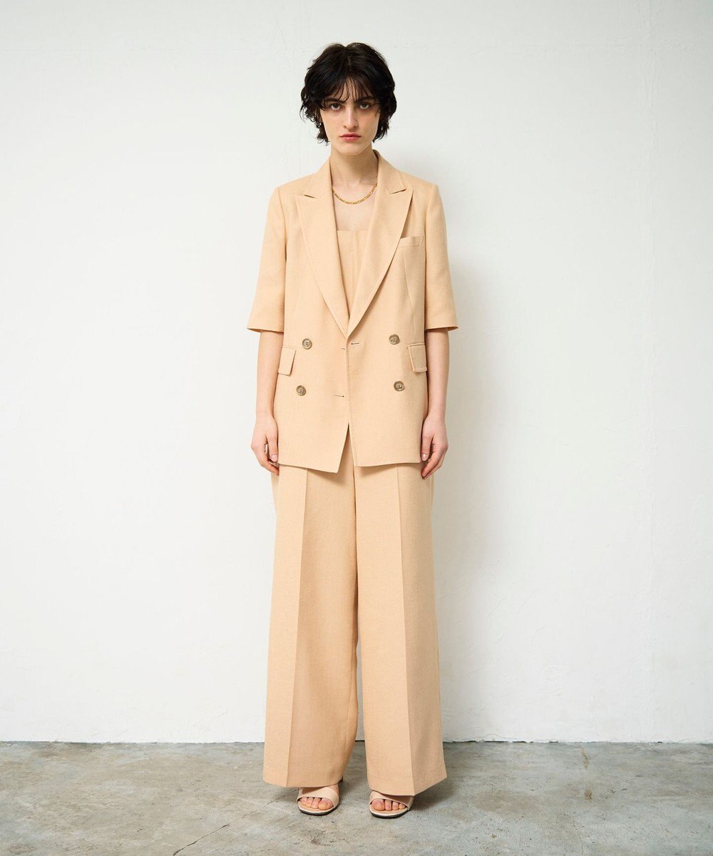 GRACE CONTINENTAL リネンタッチビスチェサロペ