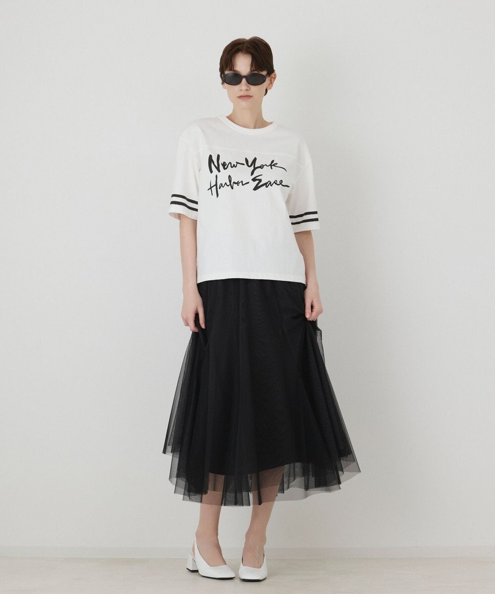 GRACE CONTINENTAL カレッジロゴプリントTシャツ 