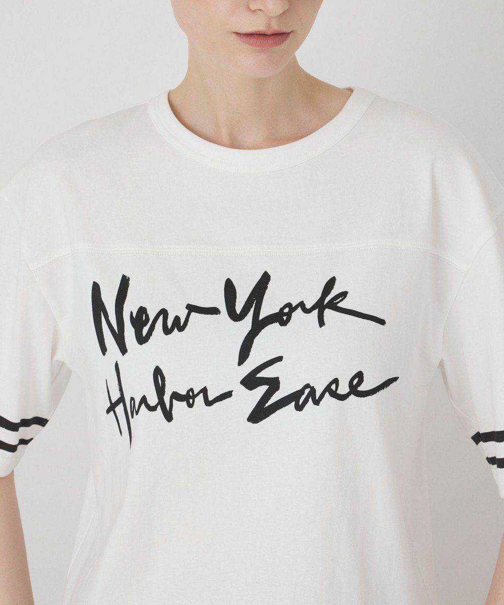 GRACE CONTINENTAL カレッジロゴプリントTシャツ 