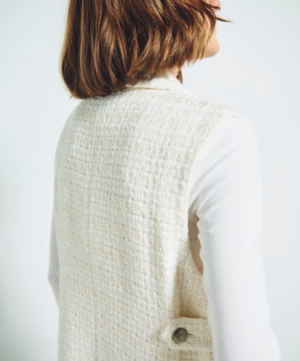 GRACE CONTINENTAL ツイードジレワンピース