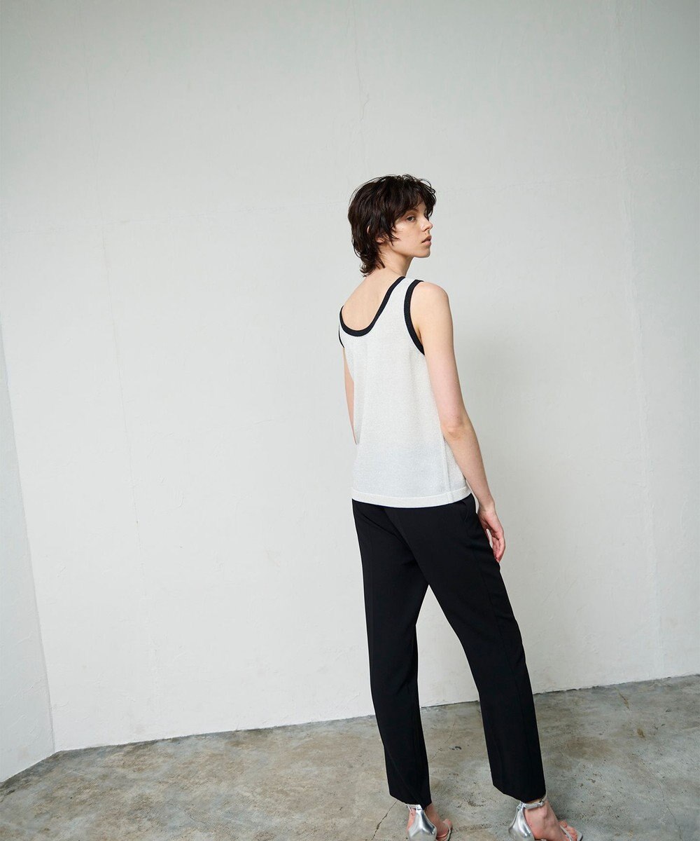 GRACE CONTINENTAL ラメニットノースリーブ