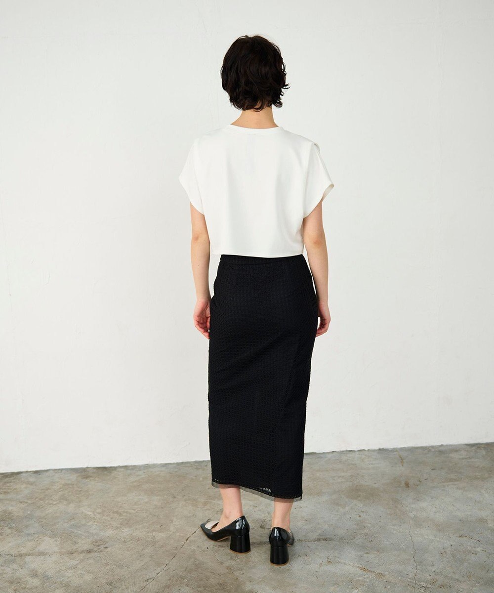 GRACE CONTINENTAL ラッセルメッシュスカート 