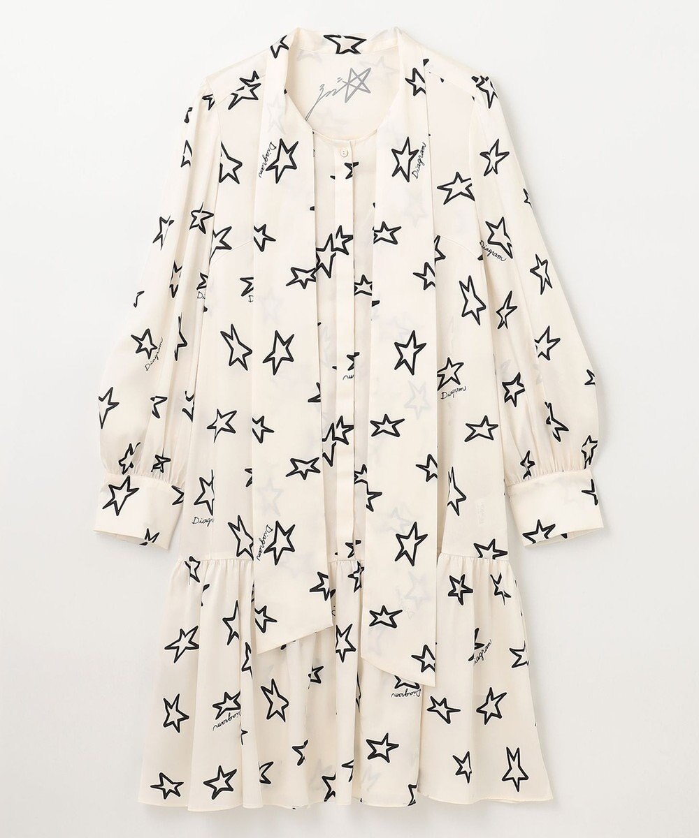 GRACE CONTINENTAL スタープリントミニワンピース 