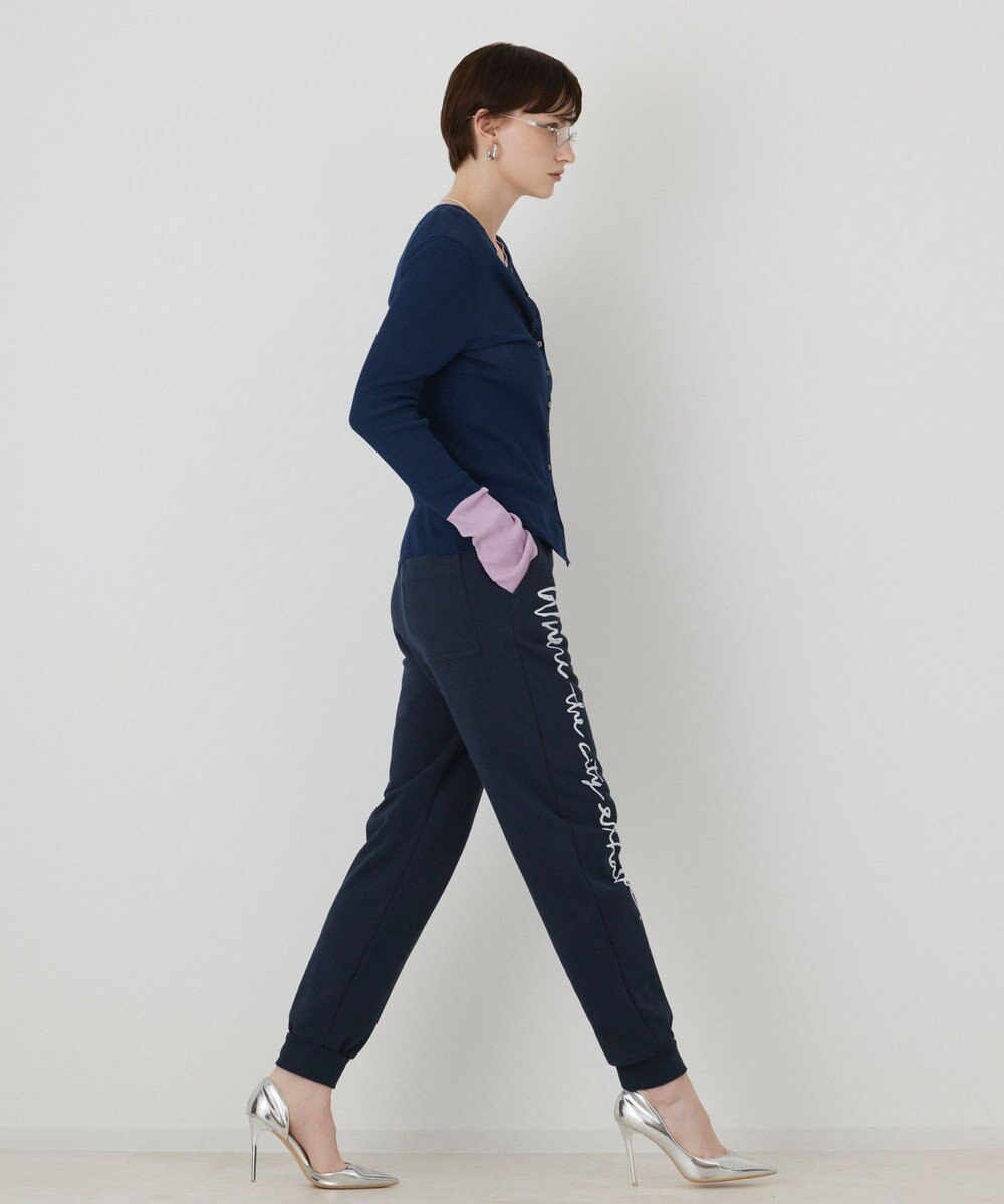 GRACE CONTINENTAL ロゴプリントスウェットパンツ 