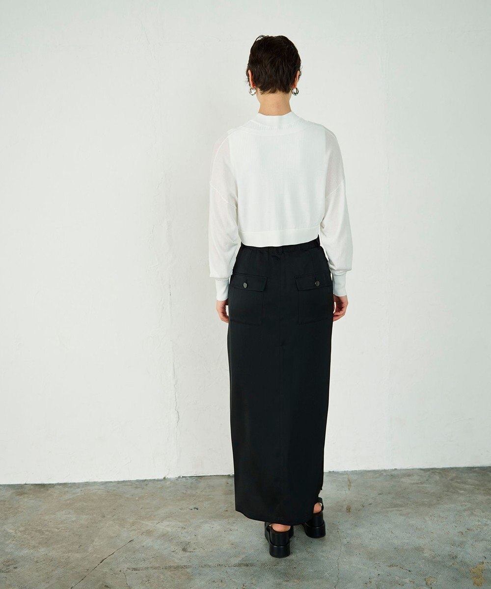 GRACE CONTINENTAL ショートドルマンニットカーディガン 