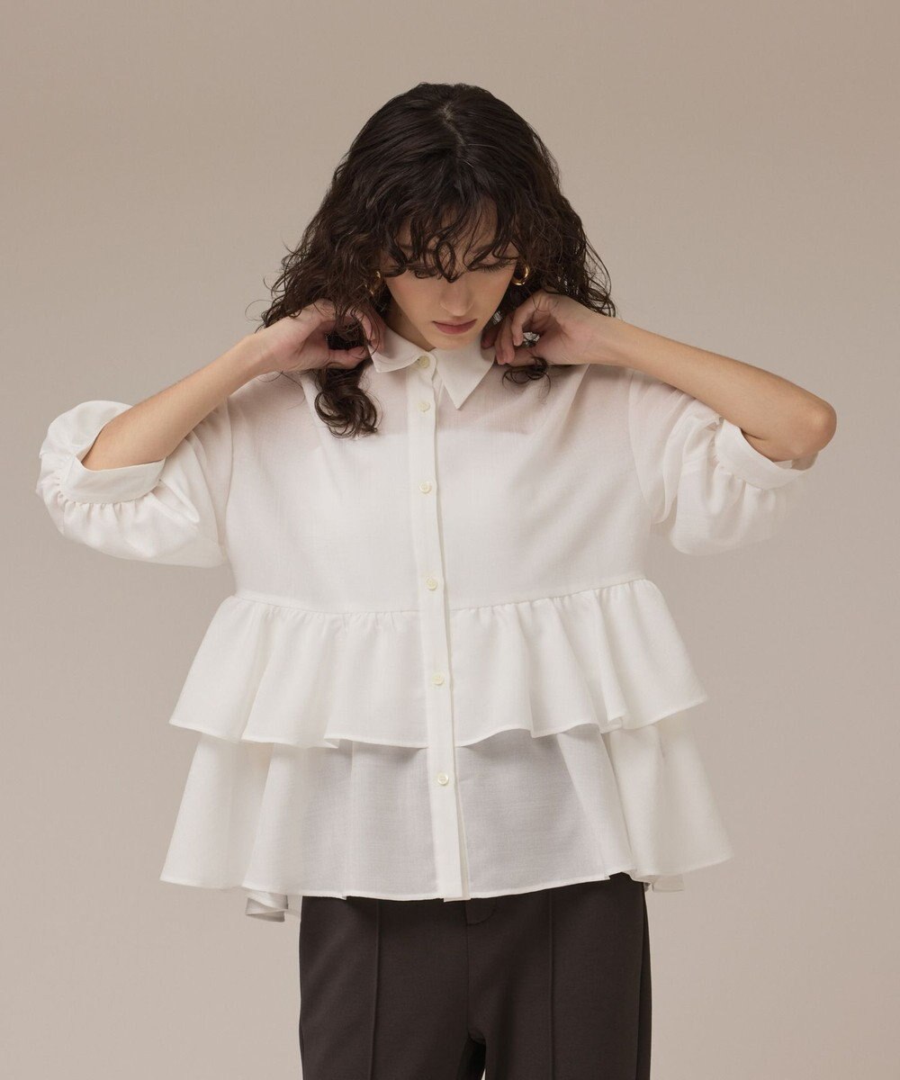 GRACE CONTINENTAL ティアードシャツチュニック 