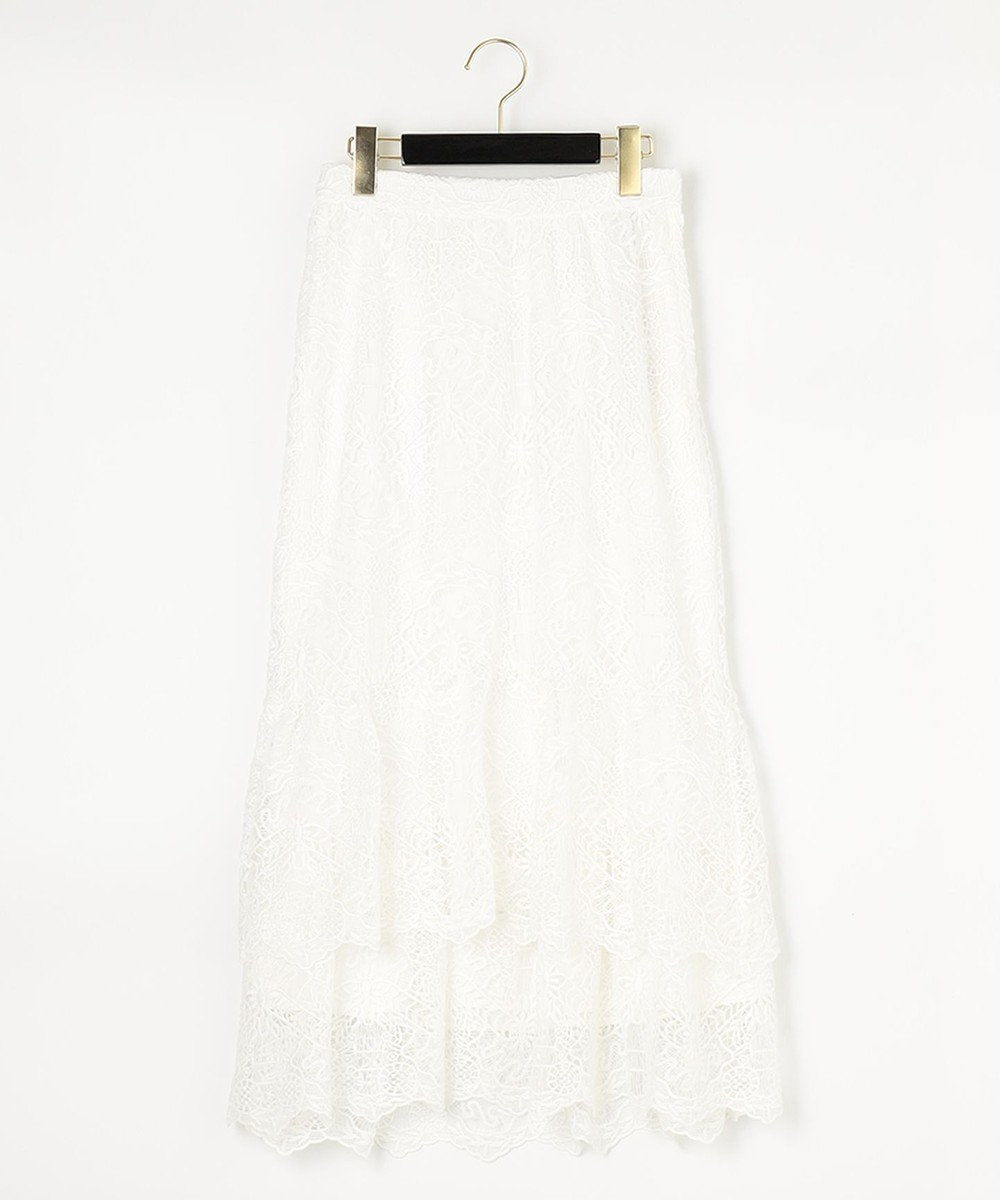 gracecontinental 白　レーススカート