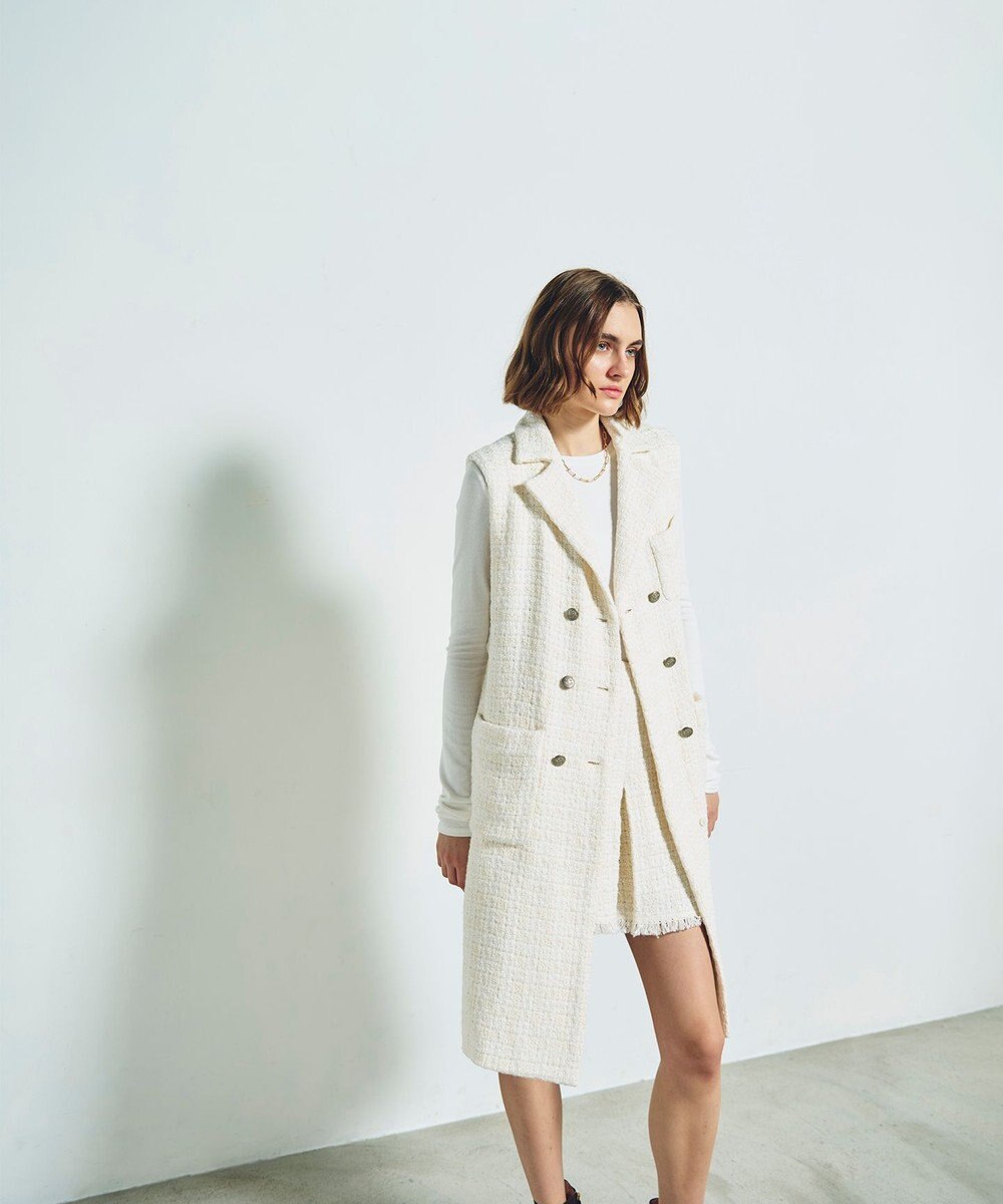 GRACE CONTINENTAL ツイードジレワンピース 