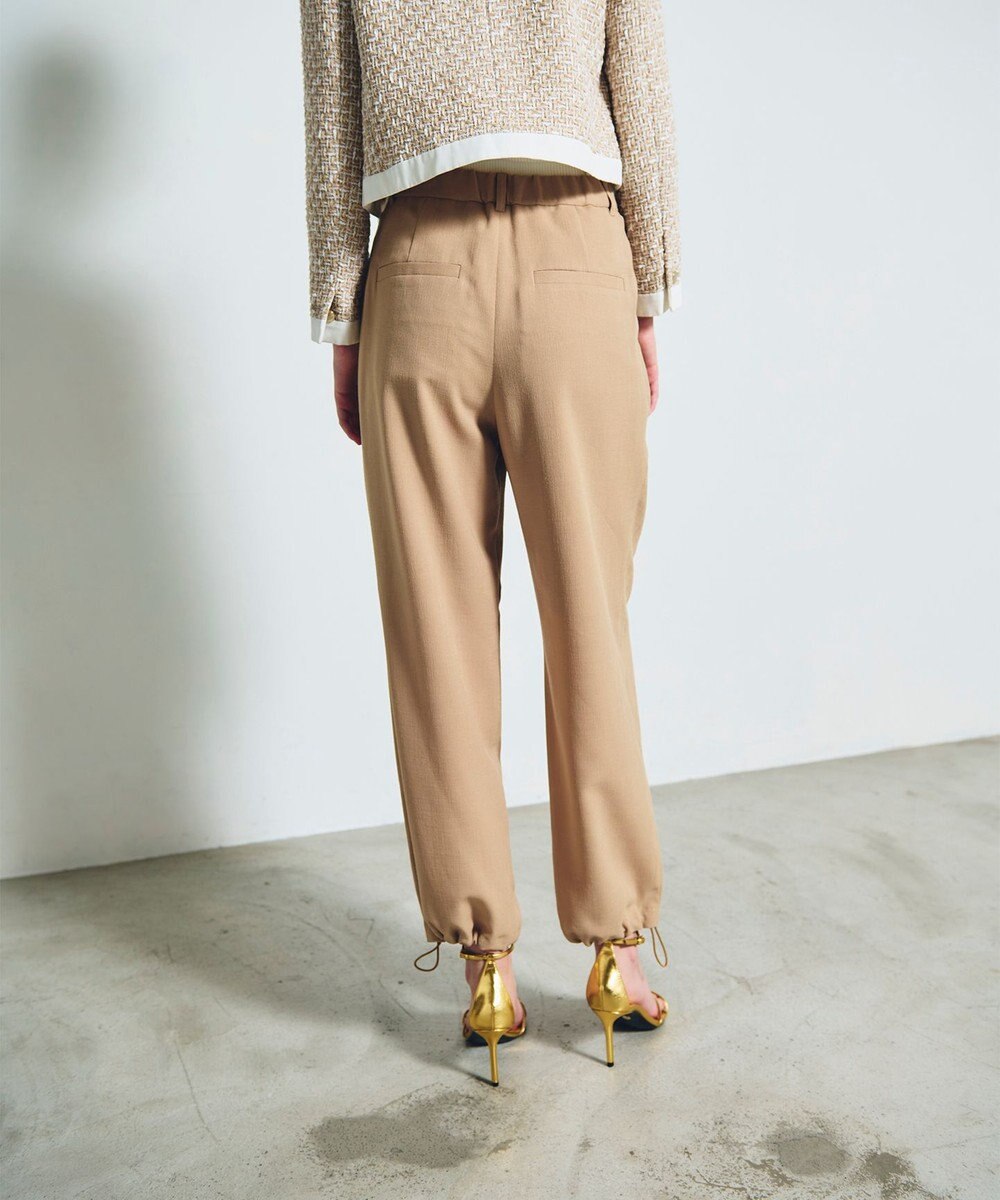 GRACE CONTINENTAL ストレッチスラブタックパンツ 