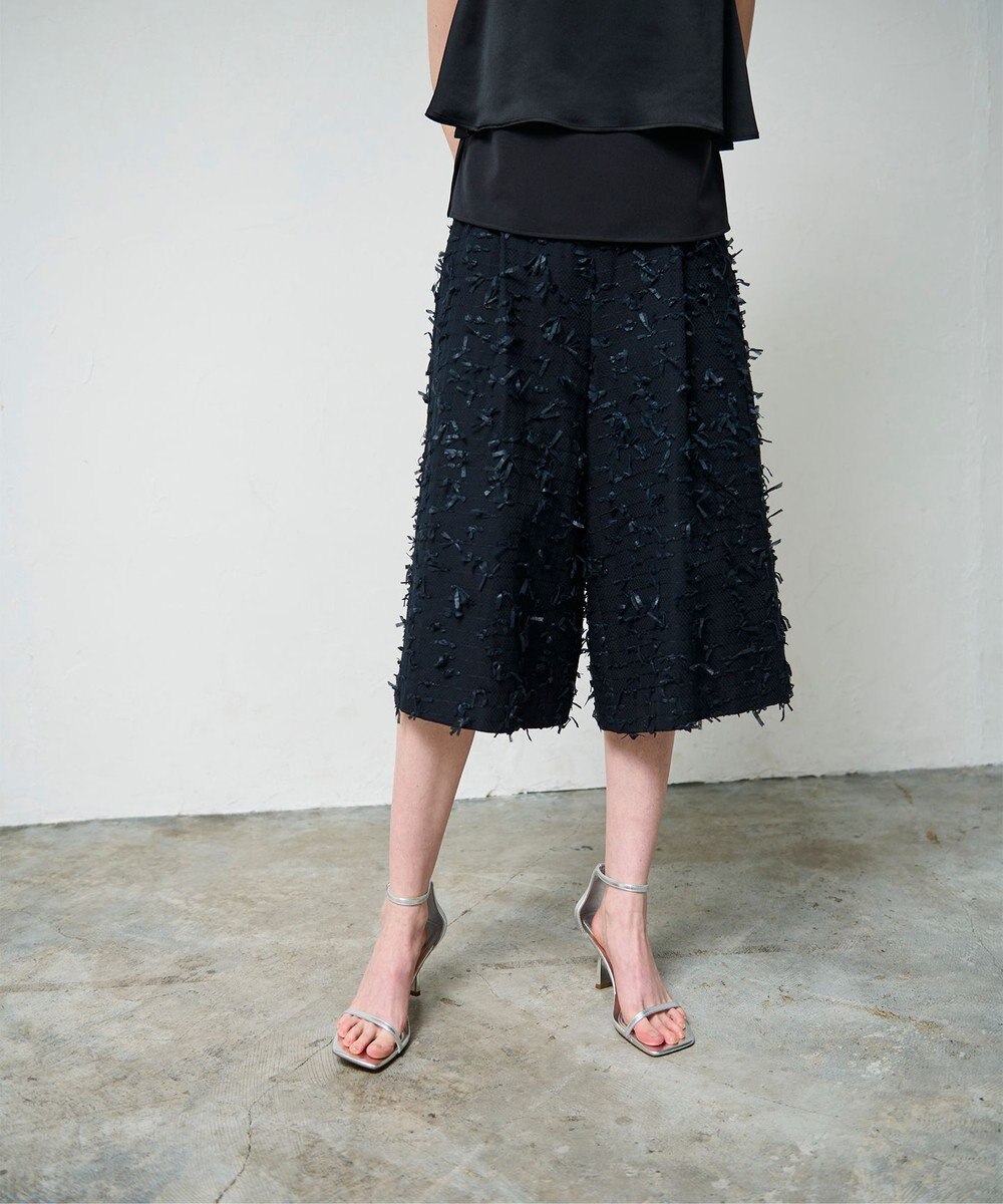 GRACE CONTINENTAL リボンヤーンフレアパンツ