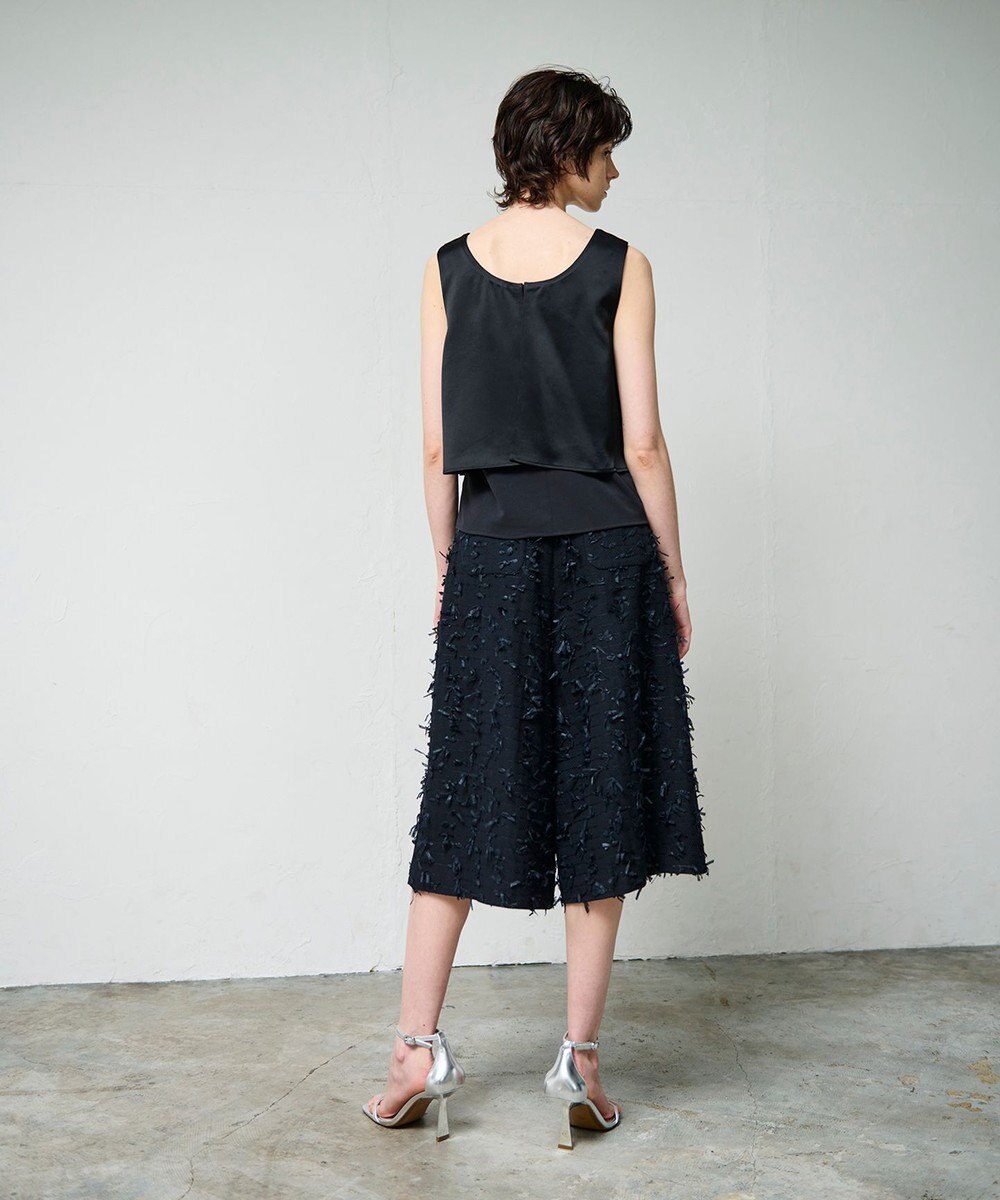 GRACE CONTINENTAL リボンヤーンフレアパンツ 