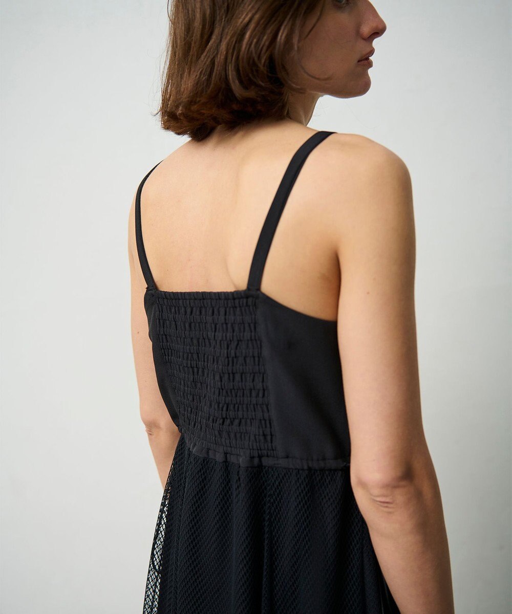 GRACE CONTINENTAL メッシュコンビキャミワンピース 