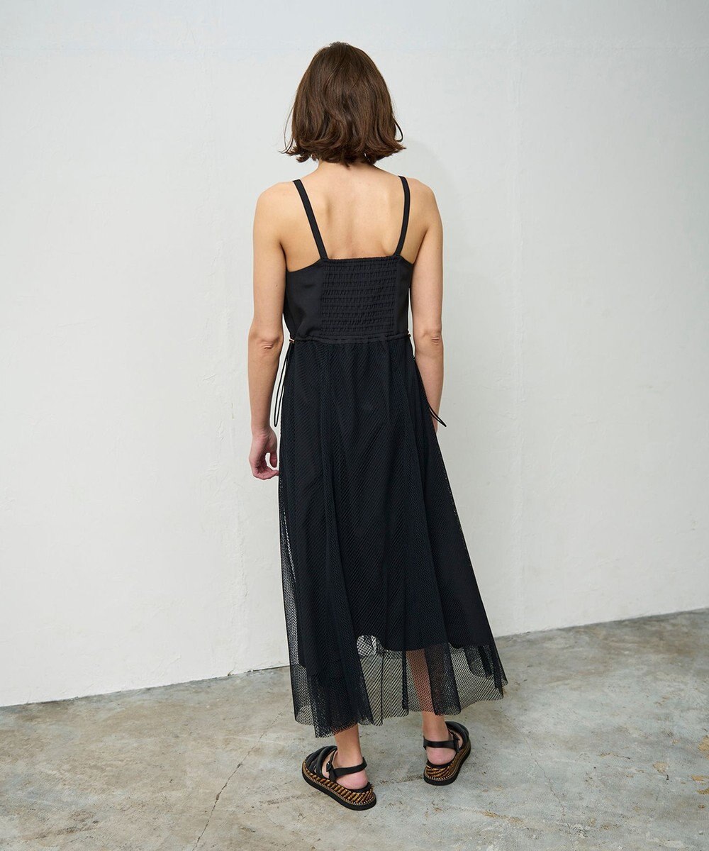 GRACE CONTINENTAL メッシュコンビキャミワンピース 