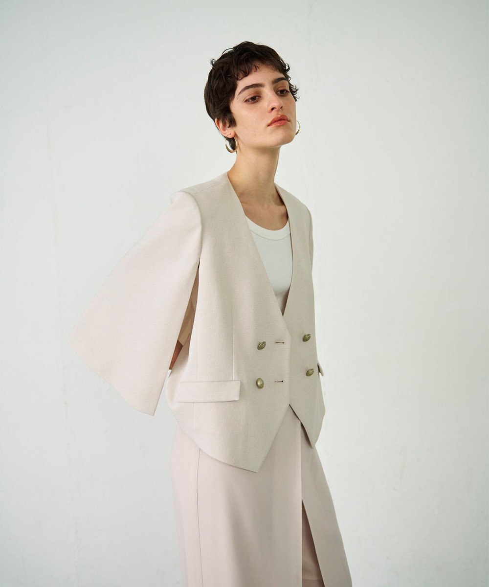 GRACE CONTINENTAL ケープスリーブジャケット