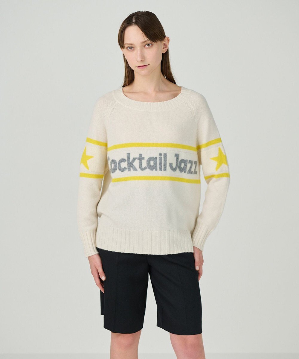 GRACE CONTINENTAL カシミヤレタードトップ