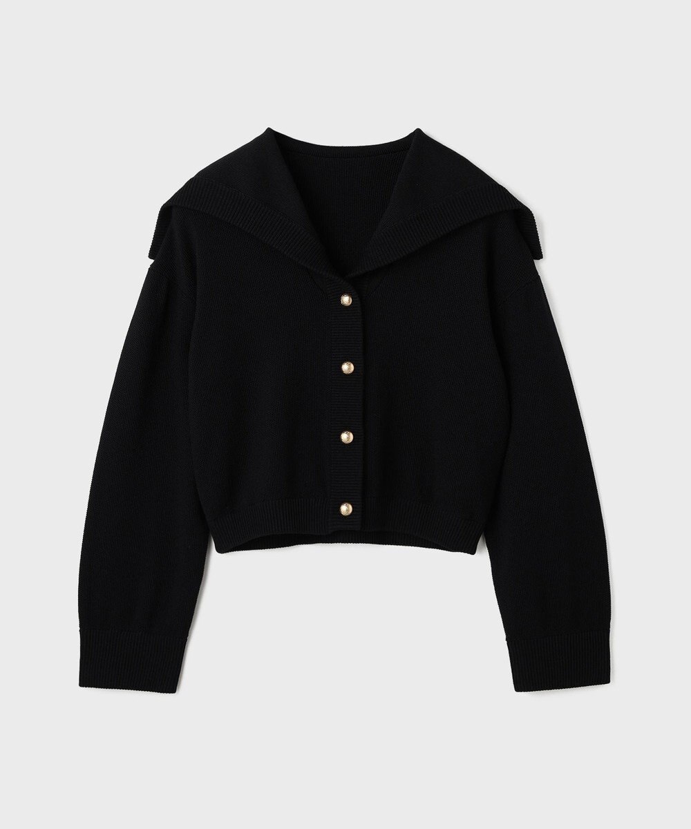 GRACE CONTINENTAL セーラーカラーニットトップ 