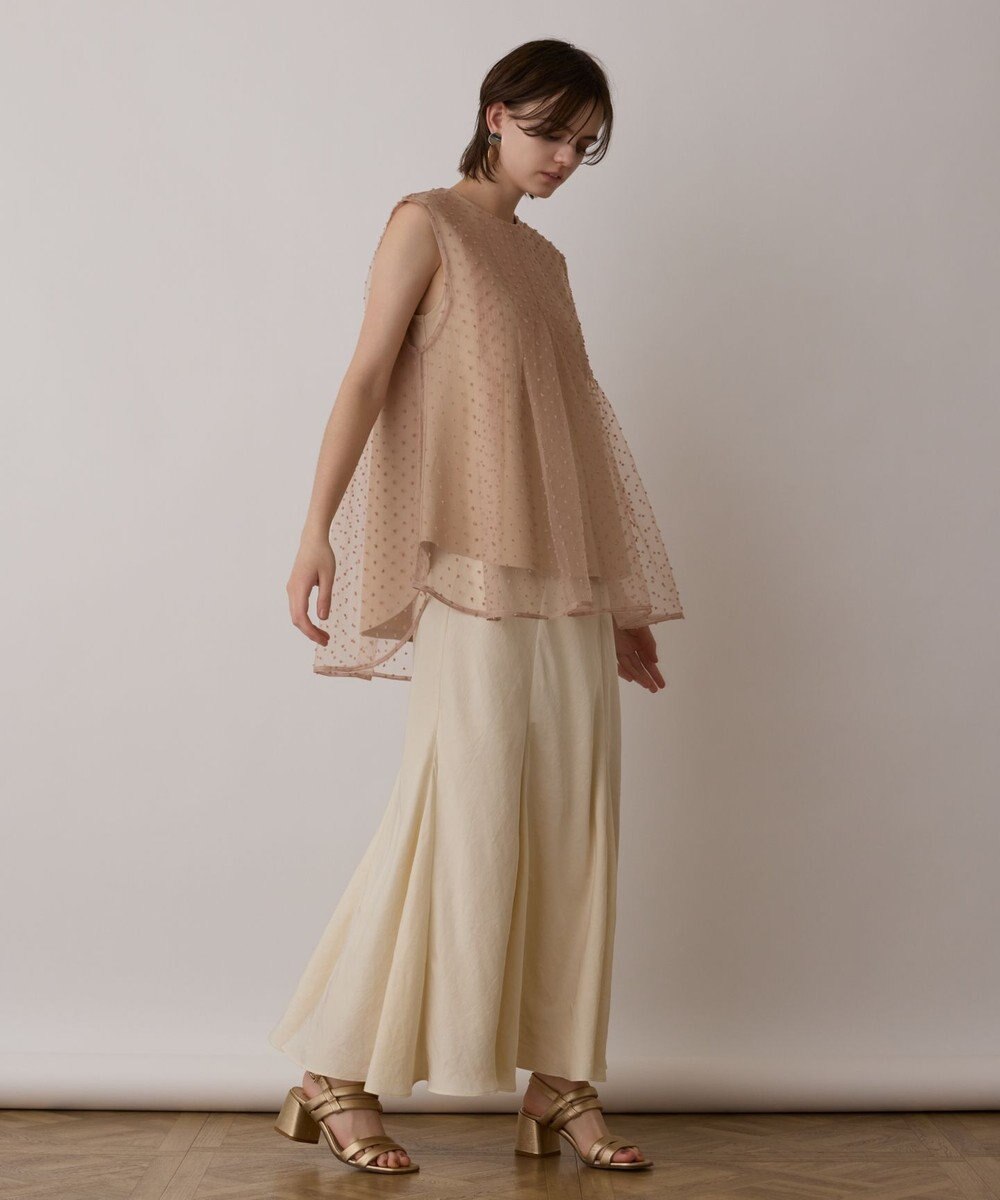 GRACE CONTINENTAL シアージャガードカットトップ