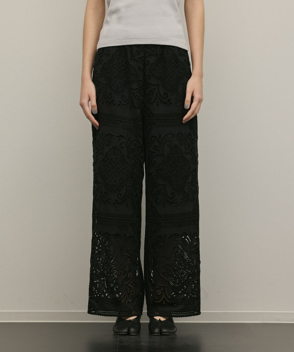 GRACE CONTINENTAL パネル刺繍パンツ 
