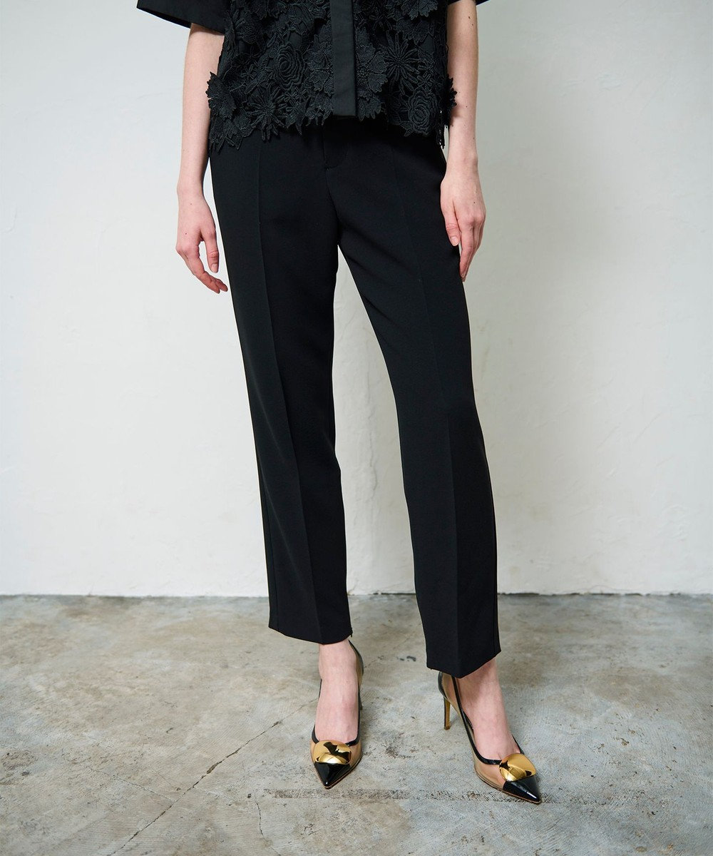 GRACE CONTINENTAL ダブルクロススリムパンツ 