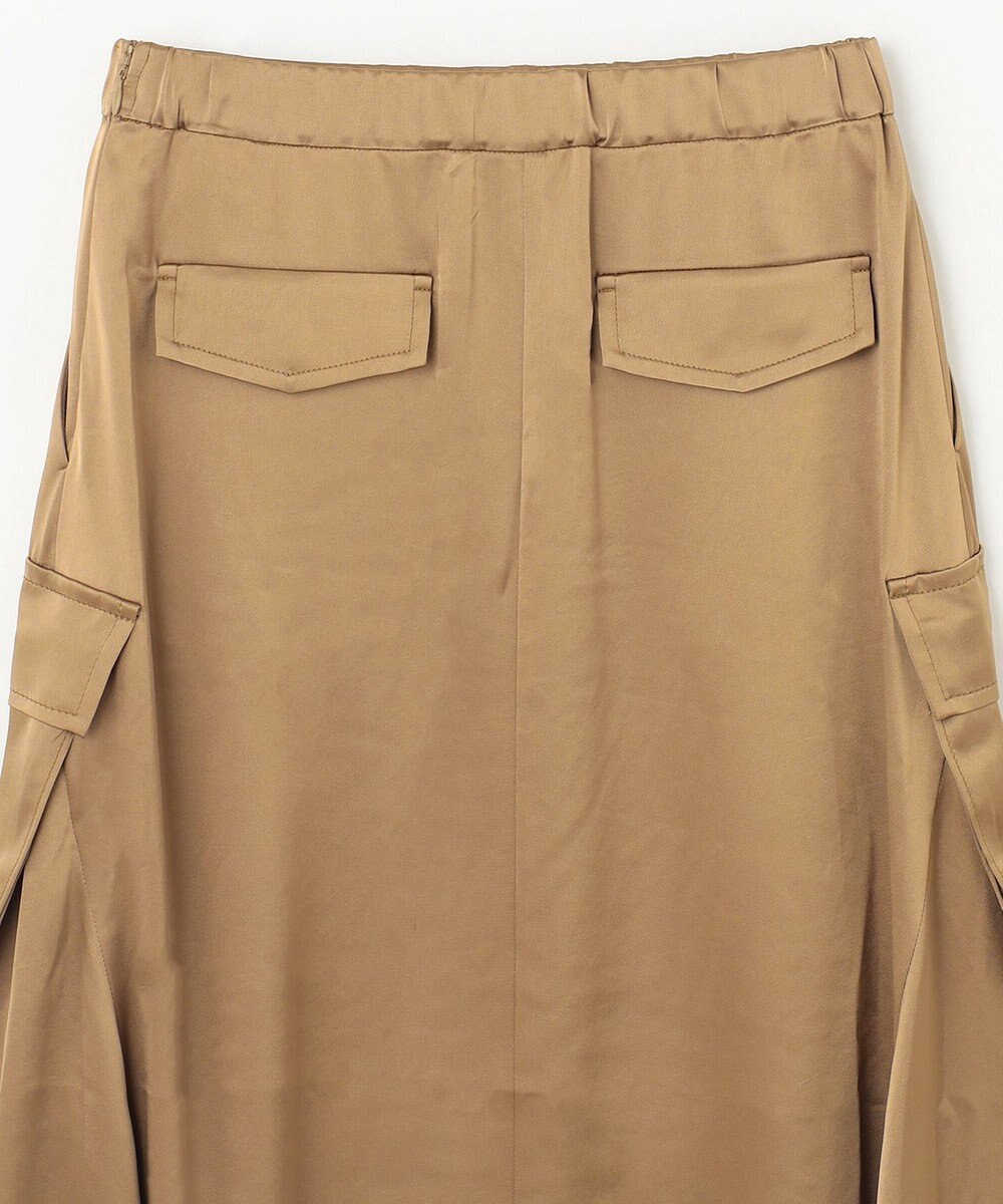 GRACE CONTINENTAL サテンミリタリーロングスカート