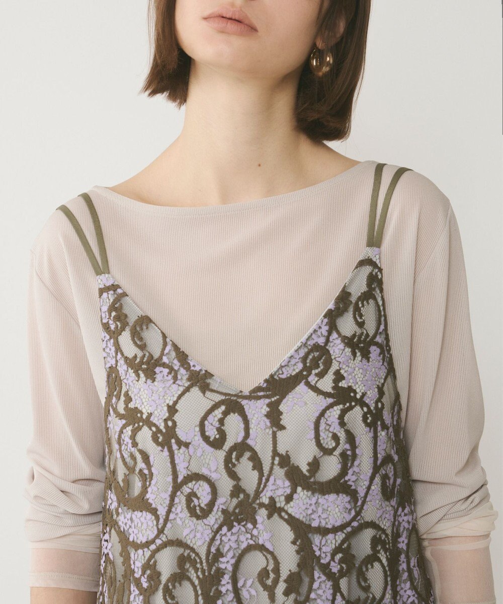 GRACE CONTINENTAL レースキャミロングワンピース 