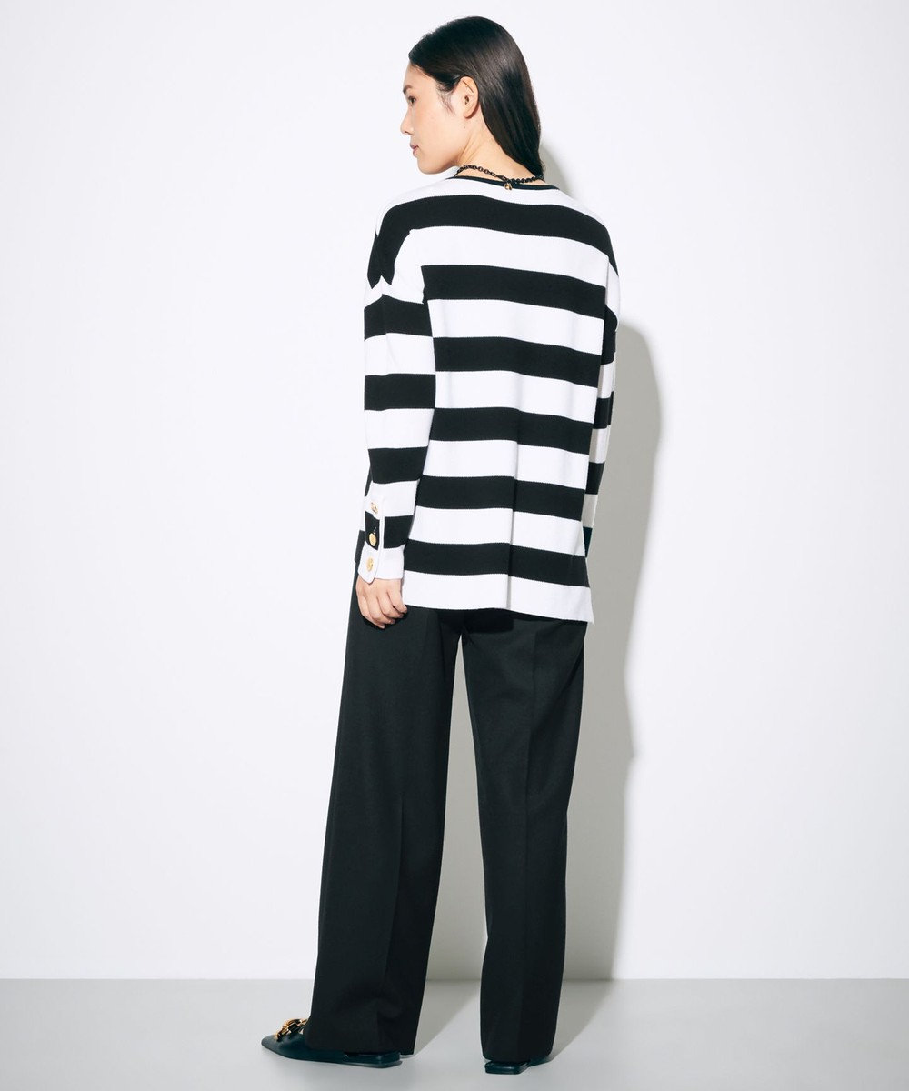 GRACE CONTINENTAL ウールストレッチセミワイドパンツ