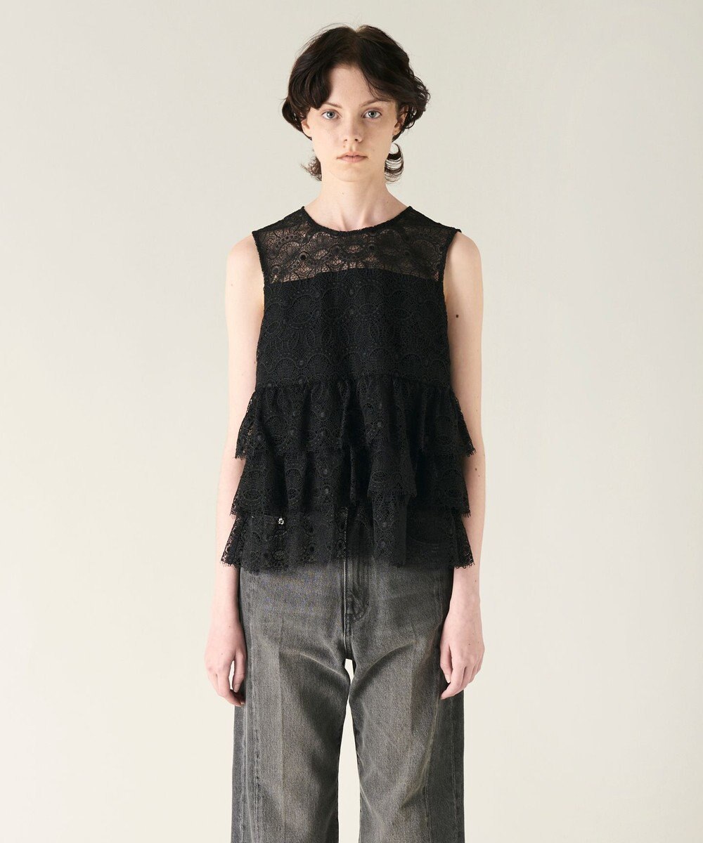 GRACE CONTINENTAL レースギャザートップ