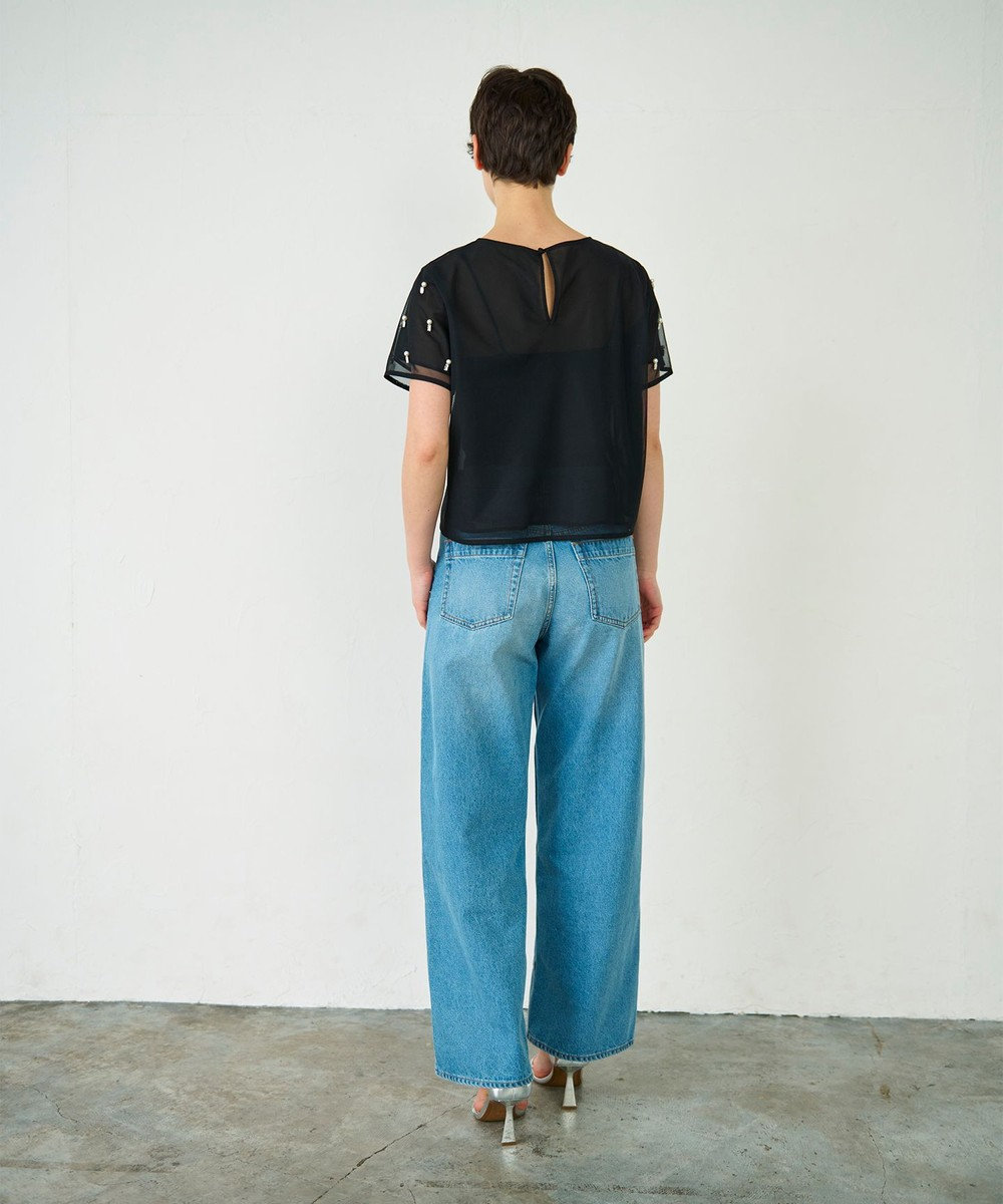 GRACE CONTINENTAL ビジューチュールトップ