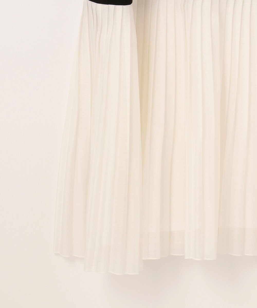 GRACE CONTINENTAL カラーブロックプリーツワンピース 