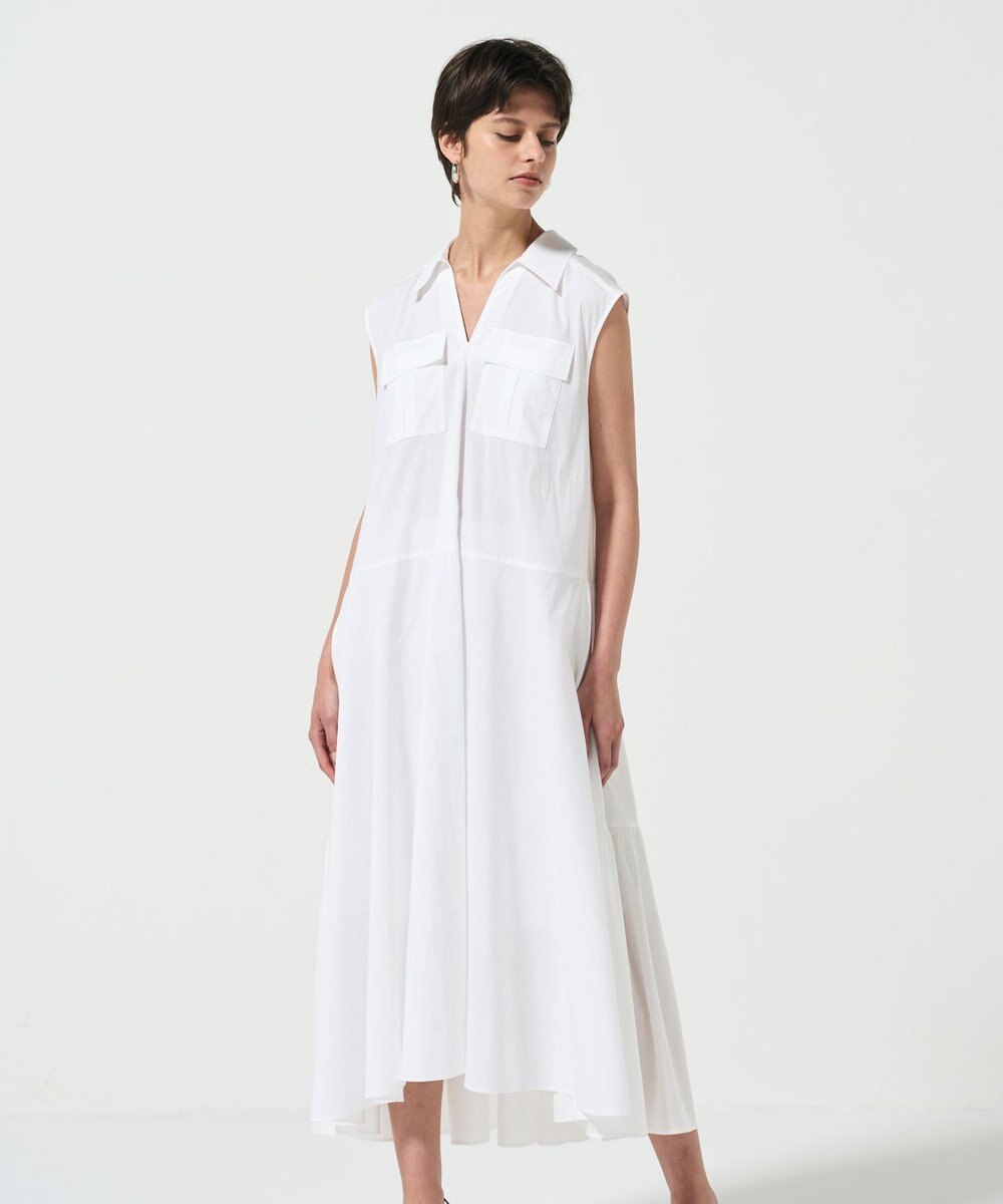 GRACE CONTINENTAL ティアードコンビシャツワンピース 