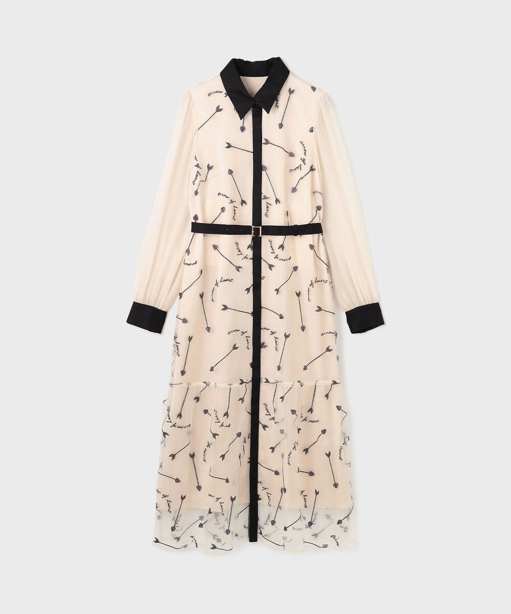 GRACE CONTINENTAL ハートアロー刺繍ワンピース