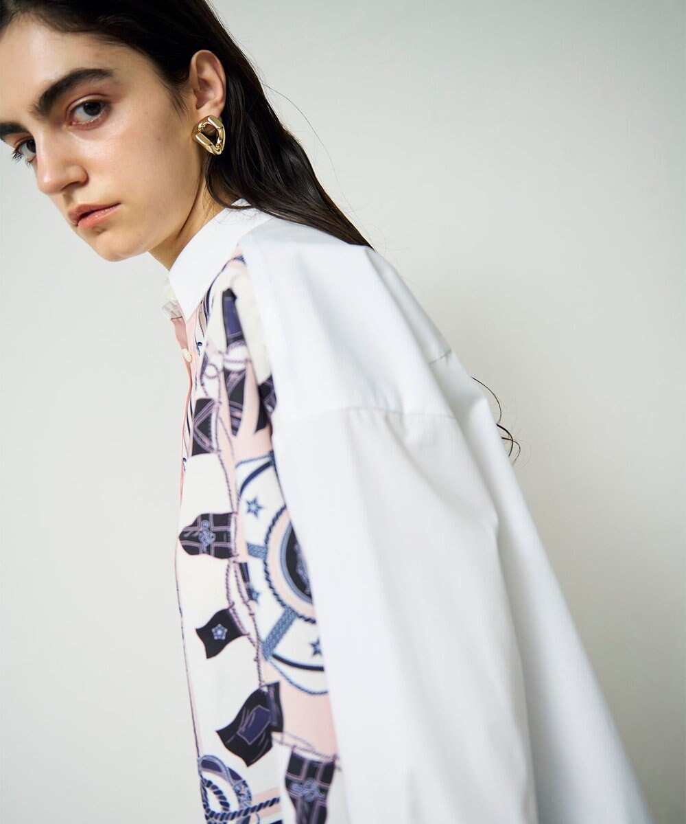 GRACE CONTINENTAL マリンスカーフコンビシャツ 