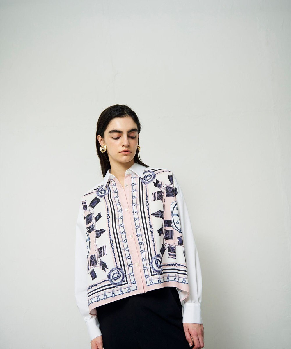 GRACE CONTINENTAL マリンスカーフコンビシャツ 