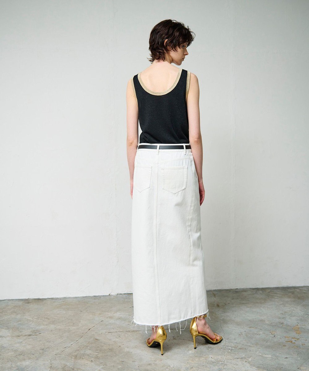 GRACE CONTINENTAL ラメニットノースリーブ