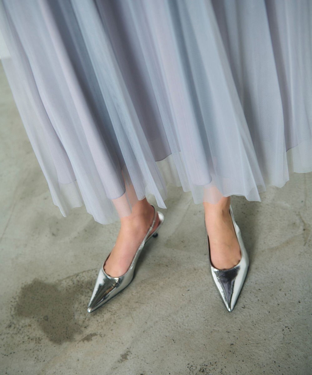 GRACE CONTINENTAL プリーツコンビベアワンピース 