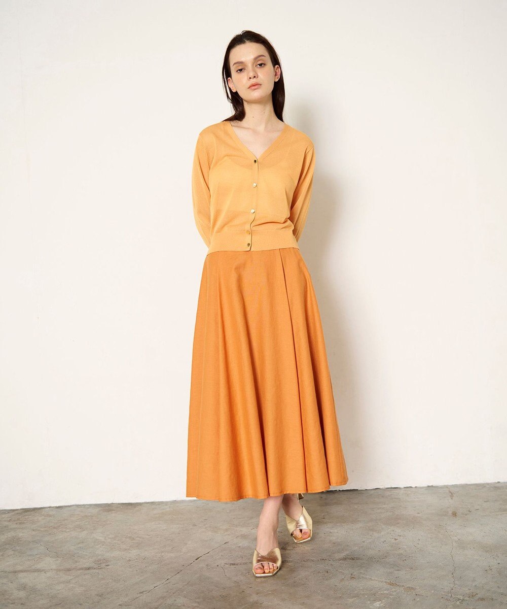 GRACE CONTINENTAL ラインVネックニットカーディガン