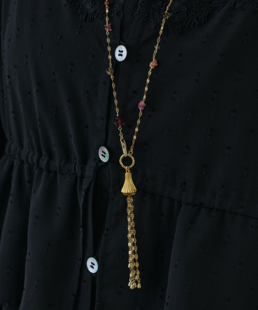 GRACE CONTINENTAL レースコンビカットジャガードワンピース 