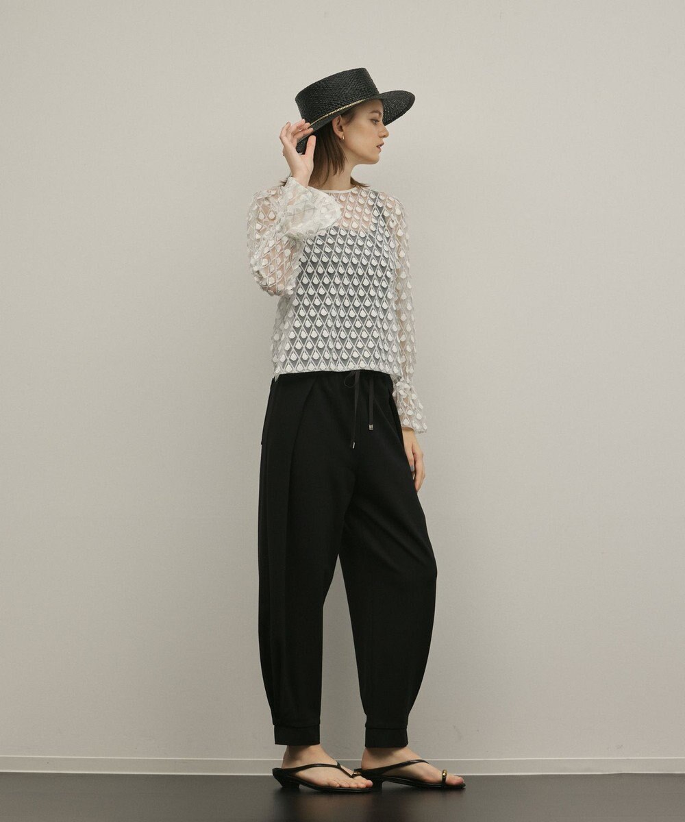 GRACE CONTINENTAL モチーフチュールブラウス 