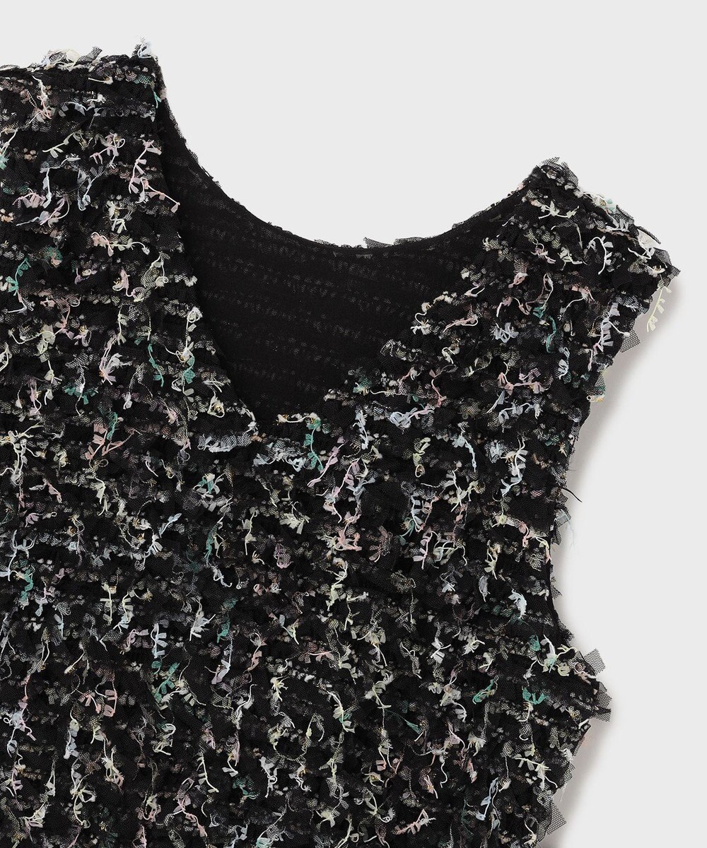 GRACE CONTINENTAL フリンジチュールベスト 