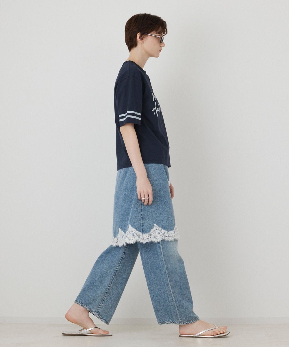 GRACE CONTINENTAL カレッジロゴプリントTシャツ 
