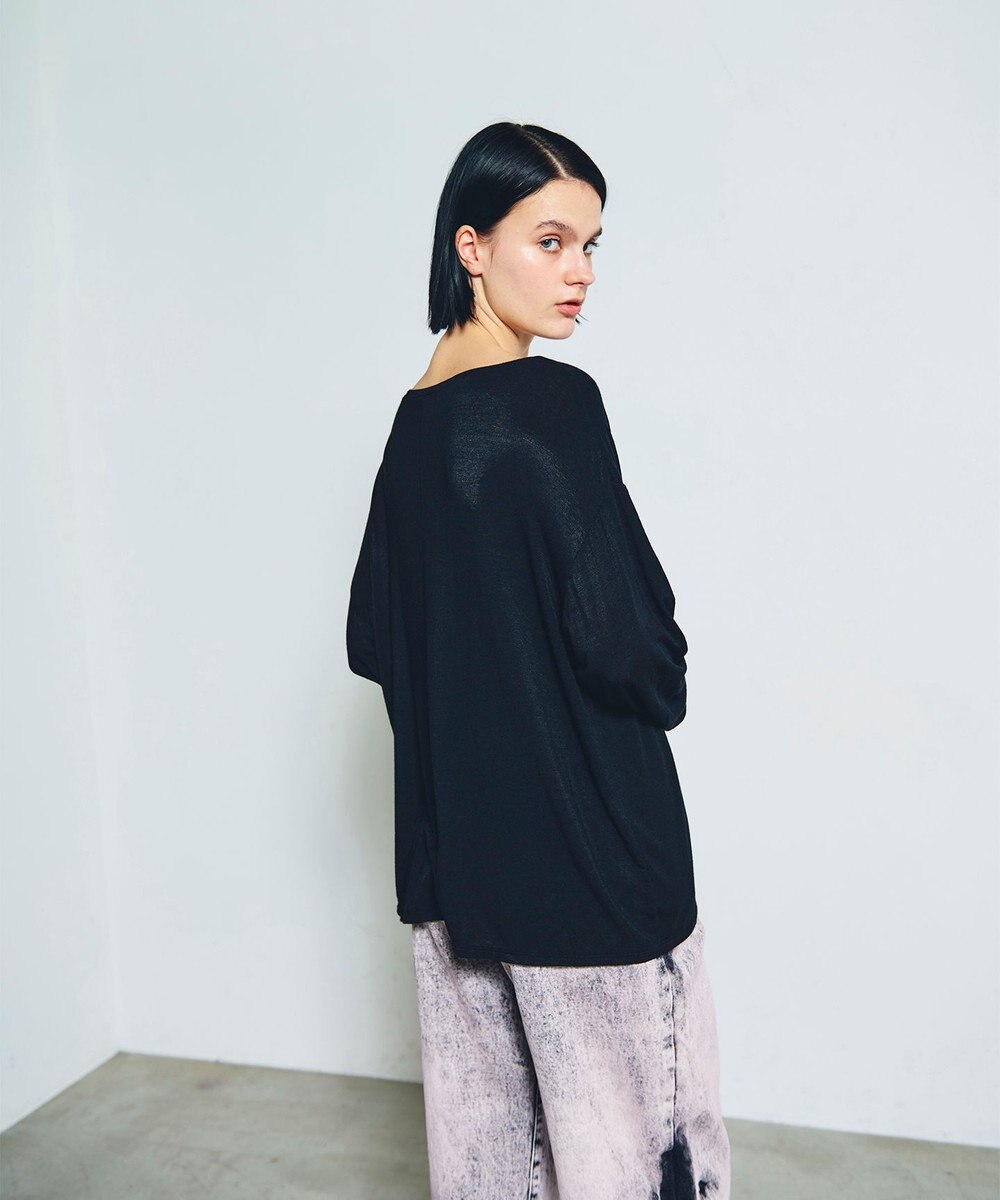 GRACE CONTINENTAL ロゴ刺繍カットトップ 