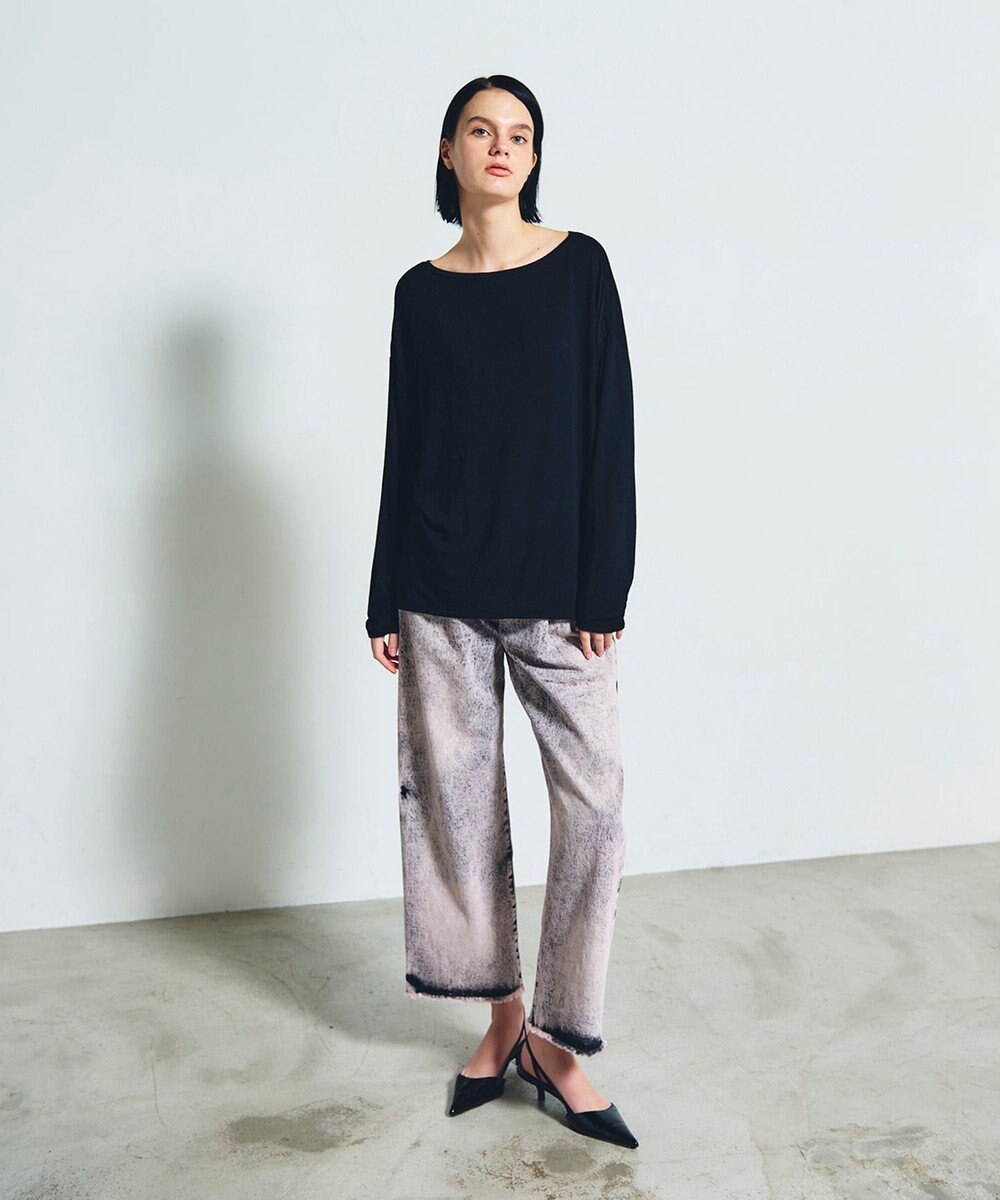 GRACE CONTINENTAL ロゴ刺繍カットトップ