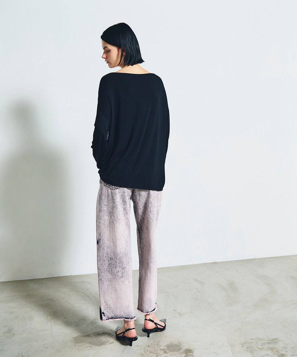 GRACE CONTINENTAL ロゴ刺繍カットトップ 